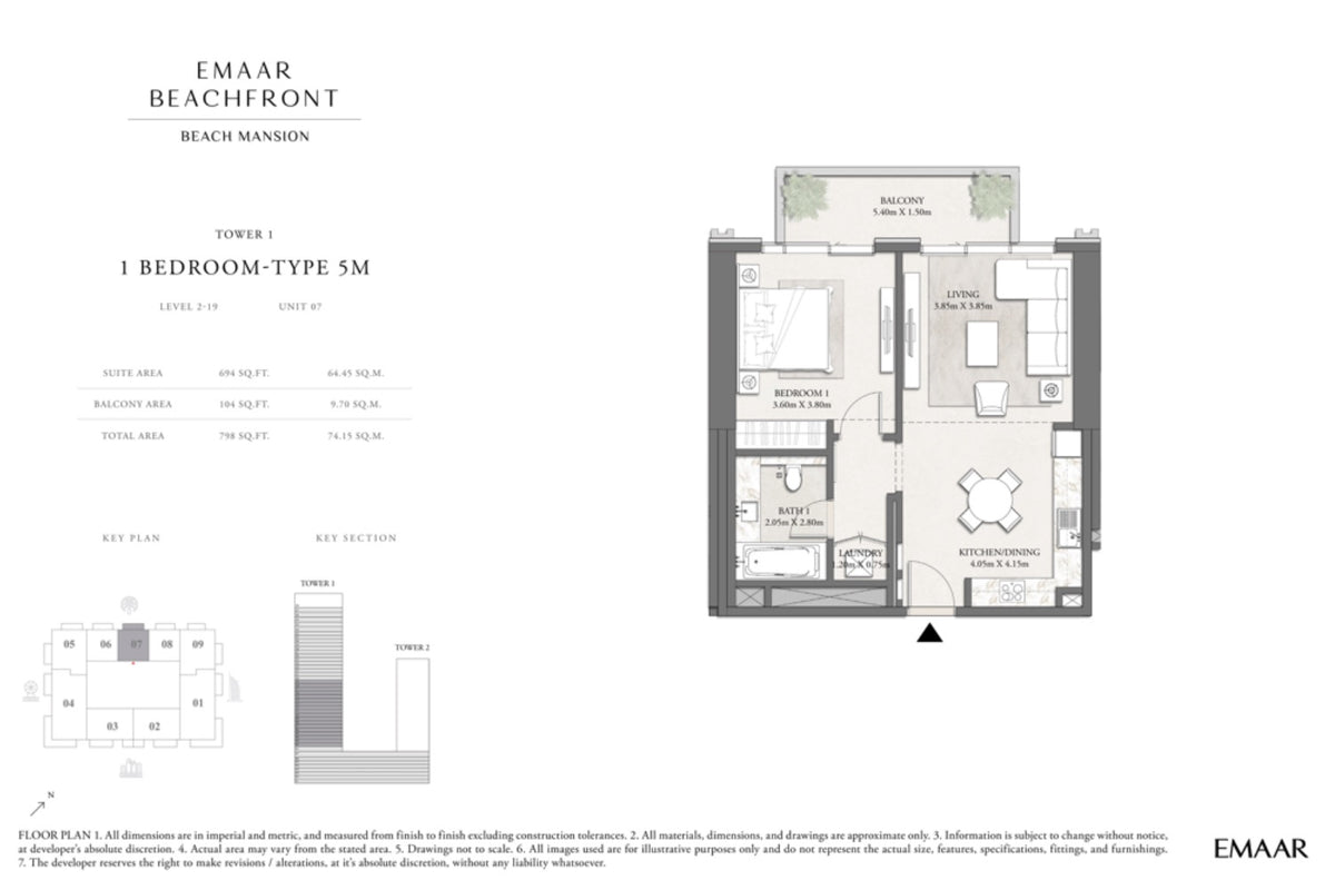 1 Bedroom | Beach Mansion | Emaar Beachfront